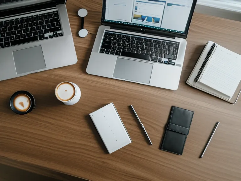 Main réglant un minuteur mécanique sur un bureau organisé