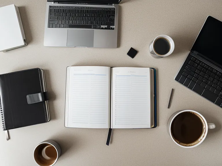 Main de graphiste indépendant près d'un carnet avec un planning raturé, reflet d'une gestion du temps encore approximative