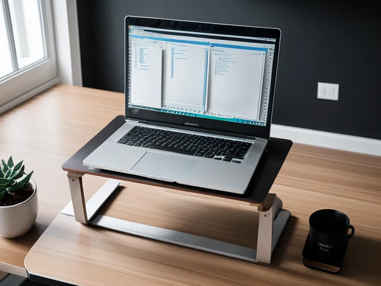 Minuteur de productivité et planning sur un bureau de travail ergonomique