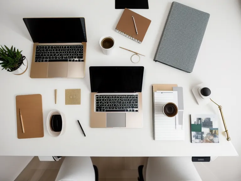 Minuteur visuel et méthode d'organisation sur un bureau rangé
