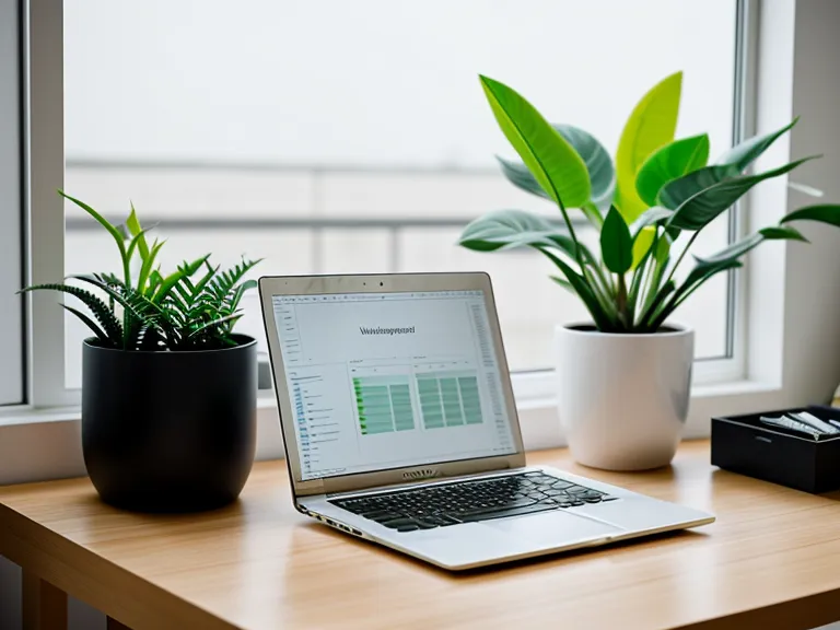 Bureau de freelance organisé avec un planning clair sur l'écran