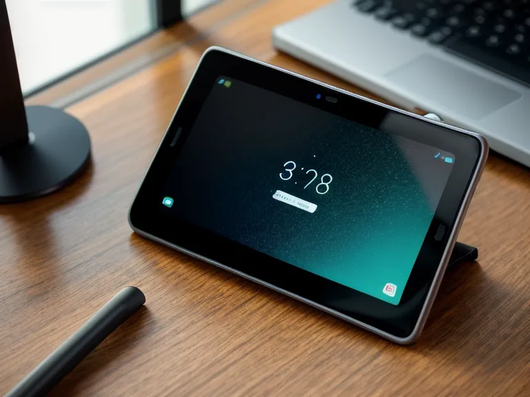 Gros plan sur un smartphone affichant des notifications à côté d'une tablette graphique.