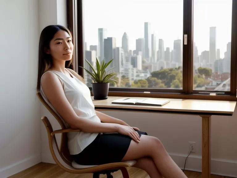 Freelance satisfait après avoir fini sa journée de travail à l'heure