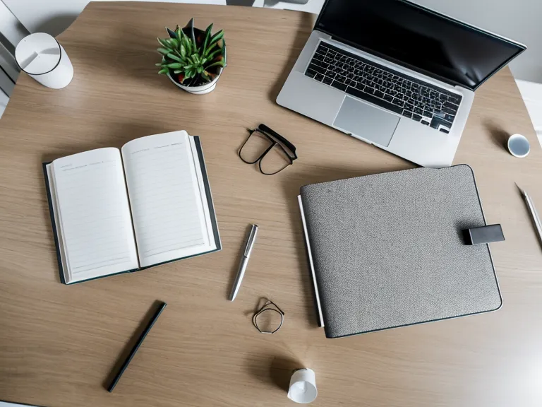 Espace de travail de graphiste freelance à Lyon réorganisé avec un hub USB-C, exemple d'organisation du travail efficace