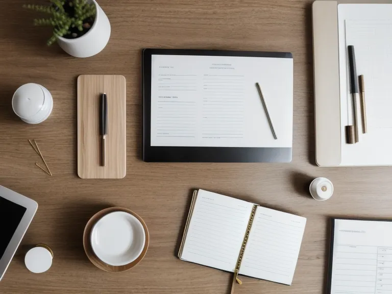 Main de designer déplaçant des fichiers inutiles vers la corbeille sur un bureau