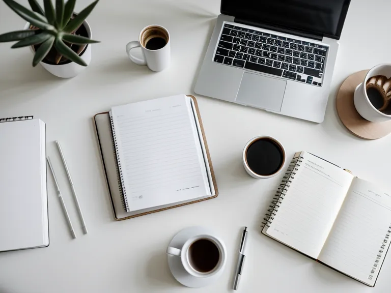 Minuteur Pomodoro sur un bureau de travail organisé